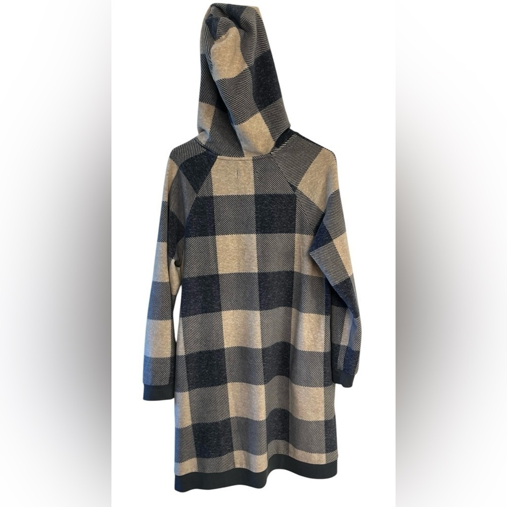 Koolaburra by Ugg, Hooded Sweater Dress/Lounger with Pockets, SZ: M, Plaid - Picture 4 of 8